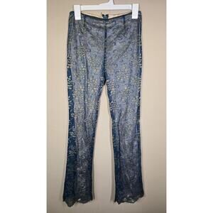 Rare Vintage Free People Womens Lace Pants Size 5